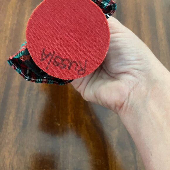 Russian Wooden round head Grandma doll figure collectible 8" Vintage - Picture 5 of 5